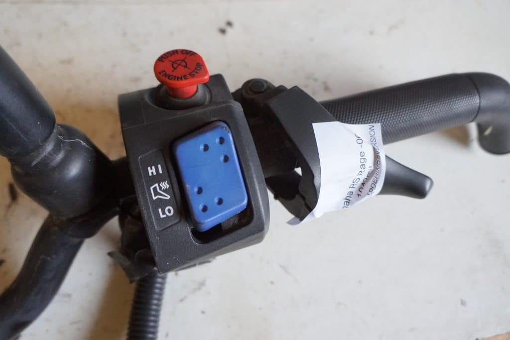 Yamaha RS Rage -05 Gasblock med stoppknapp