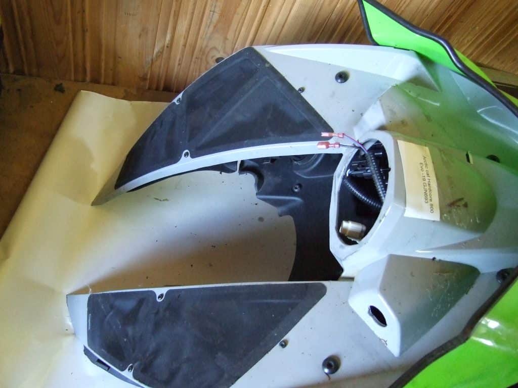 Arctic cat M8000 Hardcore -19  Plast runt instrumenten