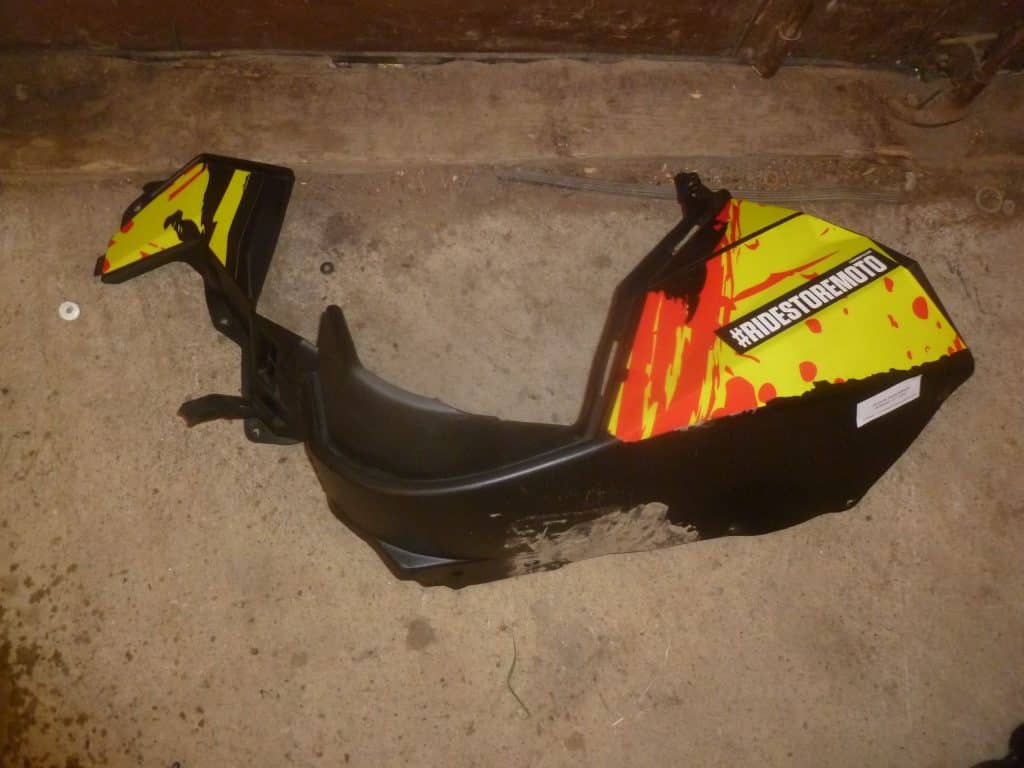 Polaris Switchback Assault 800 144" -17 Sidobuk, vänster
